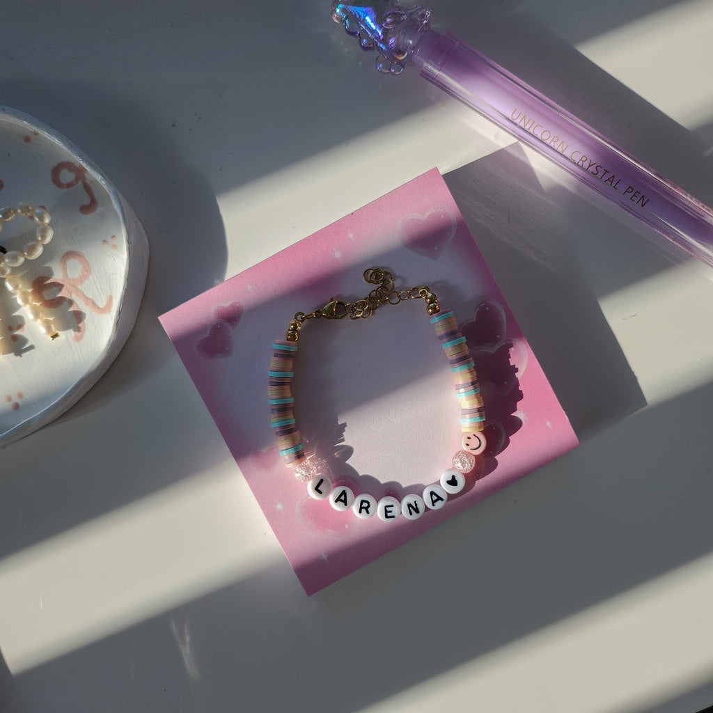 Whatever makes you happy (gepersonaliseerde) armband-Ketting-King Crystals
