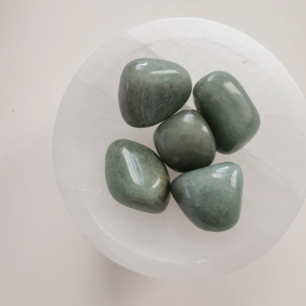 Groene Aventurijn trommelsteen-Edelstenen-King Crystals