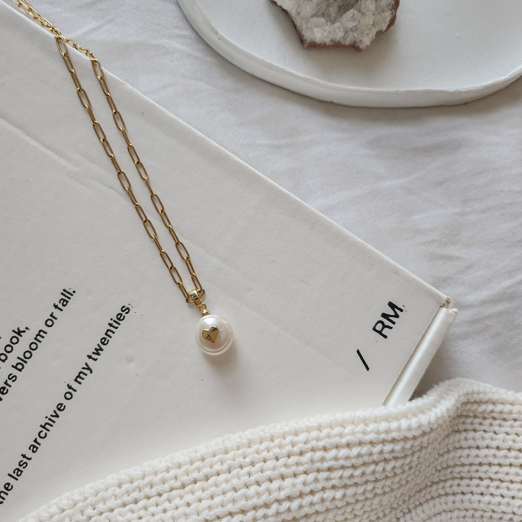 Pearl Heart-Ketting-King Crystals