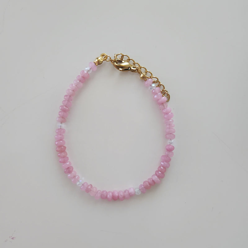 Roze Toermalijn armband-Ketting-King Crystals