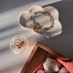 Maansteen en Toermalijnkwarts armband-Armbanden-King Crystals