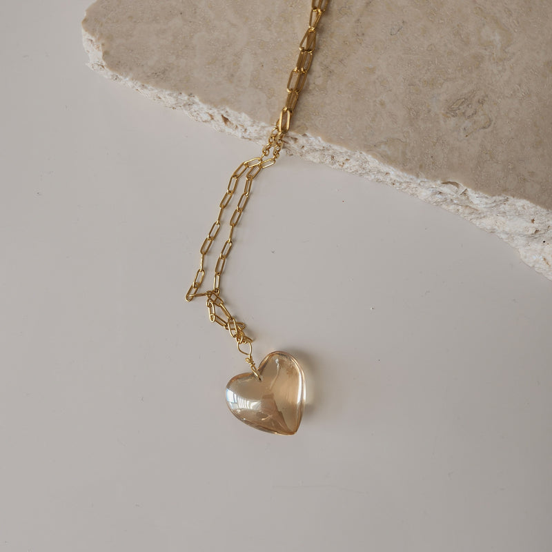 All of my heart ketting - HONEY-Ketting-King Crystals