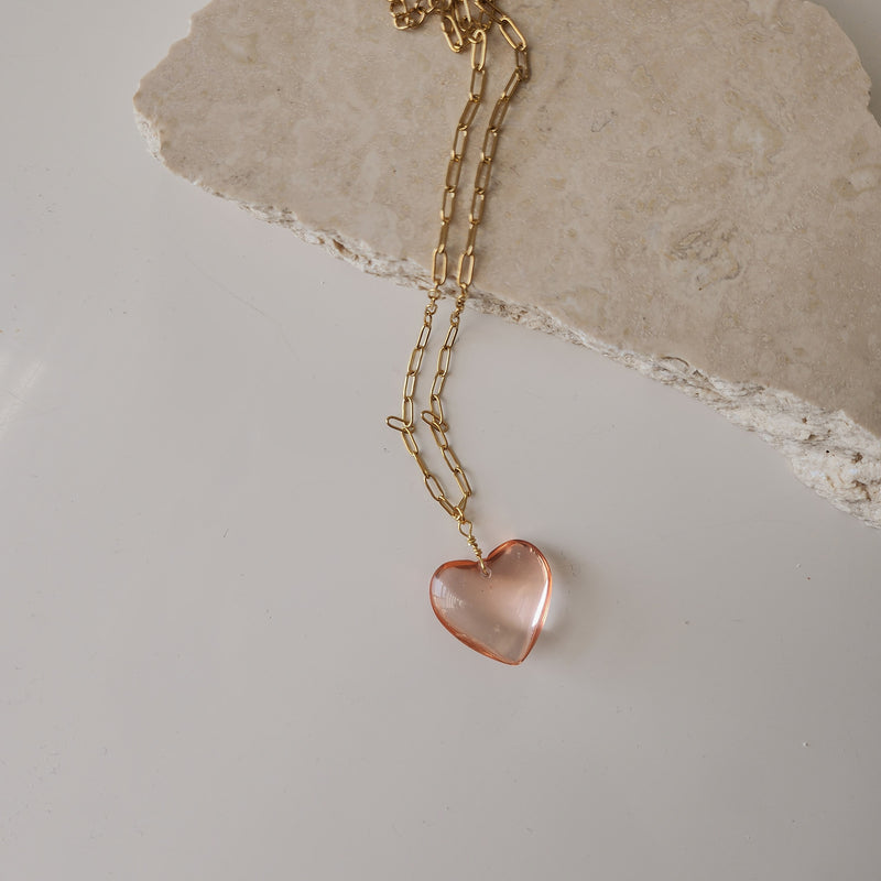 All of my heart ketting - PEACHES-Ketting-King Crystals