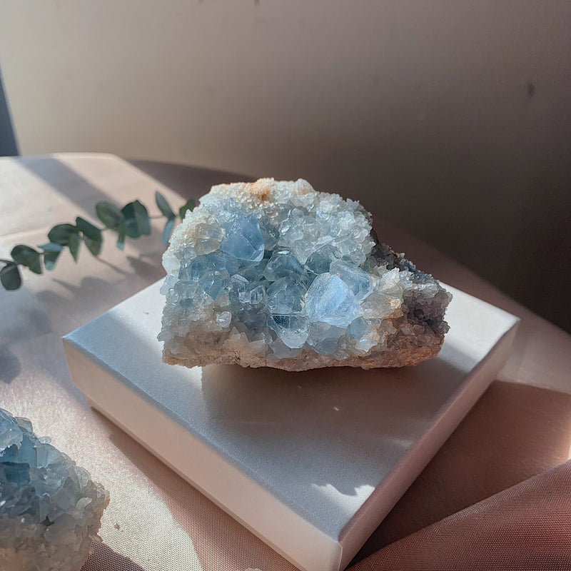 Celestien cluster-Edelstenen-King Crystals