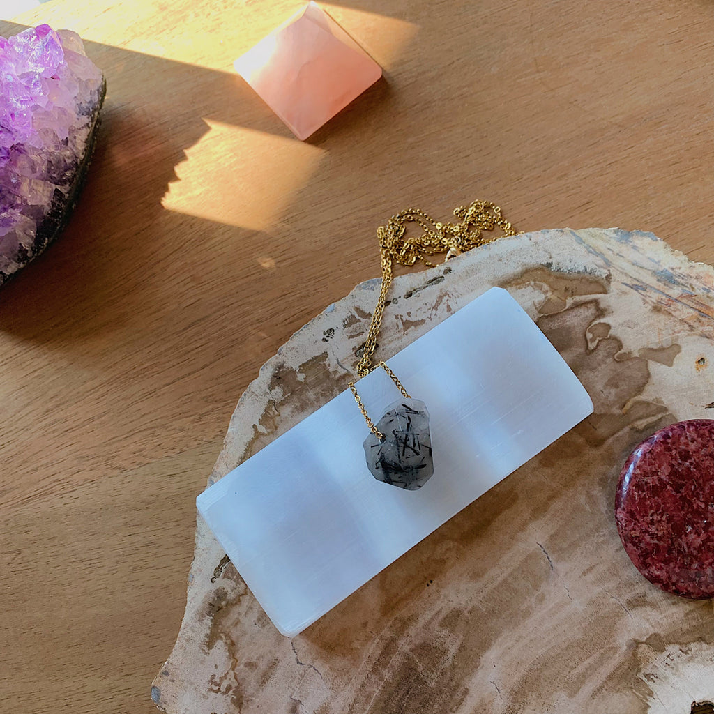 Seleniet rechthoek-Cleansing kit-King Crystals