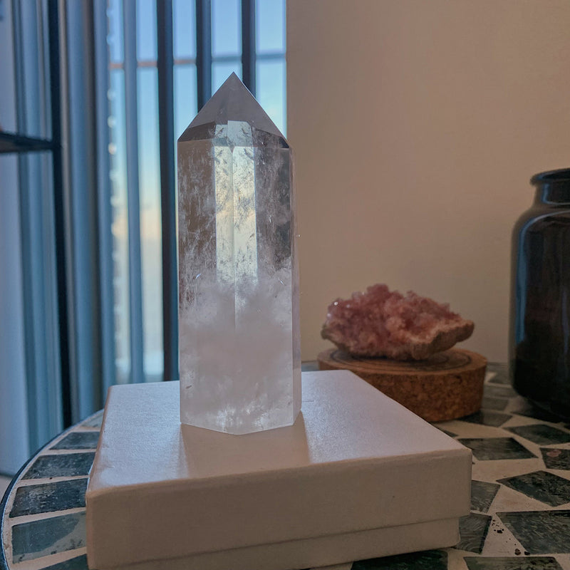 Bergkristal punt 2-KC Home-King Crystals