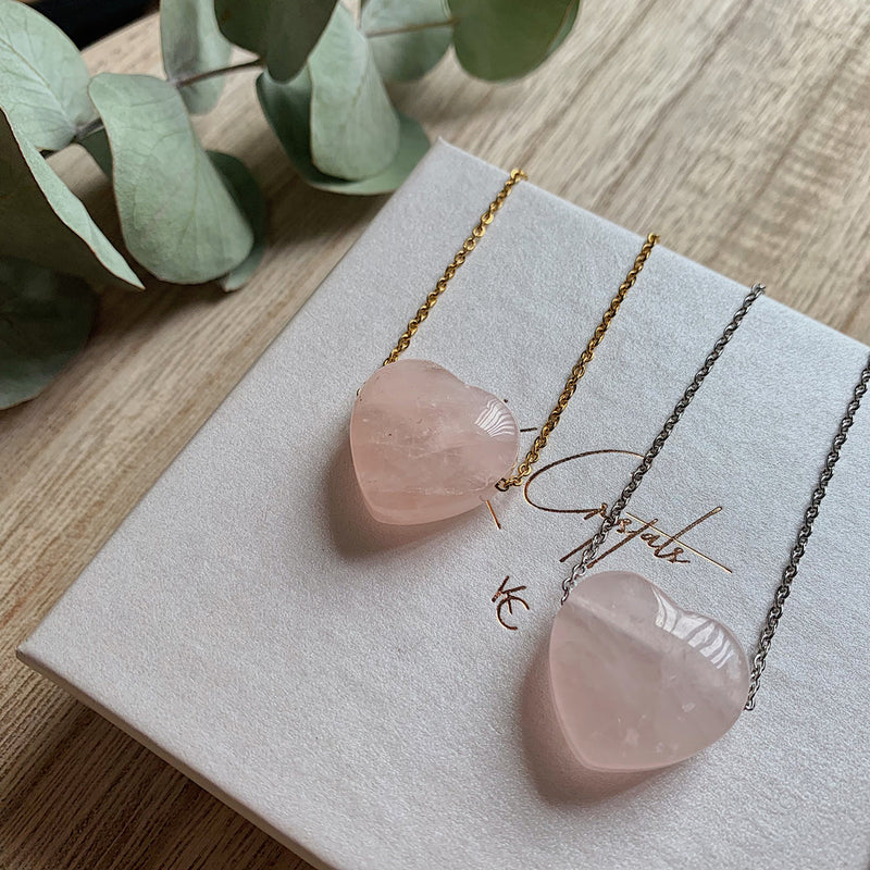 Roze Kwarts-Ketting-King Crystals