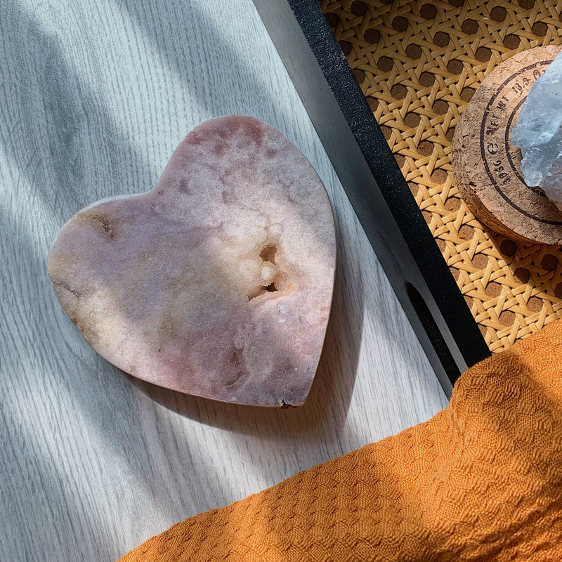 Roze Amethist hart 2-KC Home-King Crystals